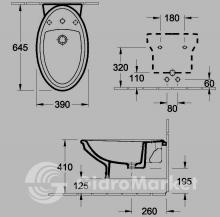 Фото товара Подвесное биде Villeroy Boch Amadea 7E86