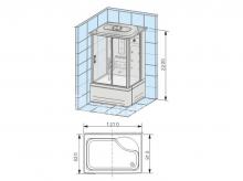 Фото товара Душевая кабина Appollo TS-120 W