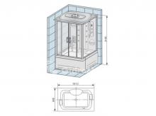 Фото товара Душевой бокс Appollo TS-150 W