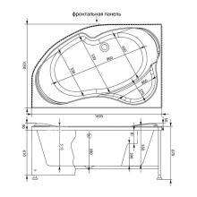 Фото товара Акриловая ванна Aquanet Allento 170x100