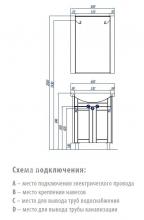 Фото товара Комплект мебели для ванной Акватон Альпина 65 венге