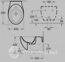 Фото товара Подвесное биде Villeroy Boch Aveo 7411