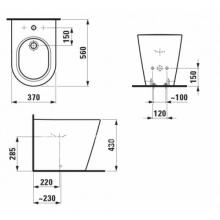 Фото товара Биде напольное Laufen Kartell 8.3233.1.000.302.1