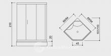 Фото товара Душевой уголок Balteco Prisma 95 DN
