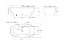 Фото товара Акриловая ванна BELBAGNO BB80-1700