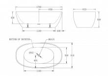 Фото товара Акриловая ванна BELBAGNO BB81-1700