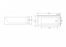 Фото товара Акриловая ванна BELBAGNO BB82-1650-R