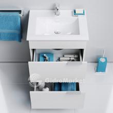 Фото товара Мебель для ванной Aqwella Бриг 60 напольный с ящиками, белый