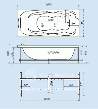 Фото товара Акриловая ванна Тритон Цезарь 180х80