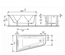 Фото товара Акриловая ванна Jacob Delafon Odeon Up 160 x 90 R E6081RU-00