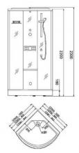 Фото товара Душевая кабина Eago DZ950F8