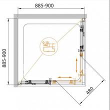 Фото товара Душевой уголок Cezares ECO A2 90