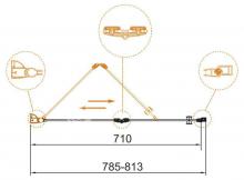 Фото товара Душевая дверь Cezares ECO-O-BS-12-80-C-Cr