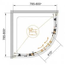 Фото товара Душевой уголок Cezares ECO R2 80