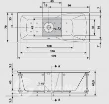 Фото товара Акриловая ванна Albatros Design Facette 177