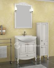 Фото товара Комплект мебели для ванной Флоренция 65 белая патина