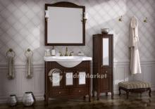 Фото товара Комплект мебели для ванной Флоренция Витраж 105 бук тироль