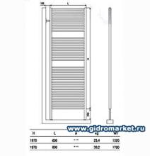 Фото товара Полотенцесушитель водяной Neoinox Fobo