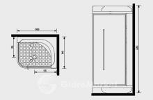 Фото товара Душевая кабина Gruppo Treesse Dada 100
