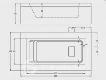 Фото товара Акриловая ванна Gruppo Treesse Fusion 220 Ghost System