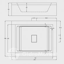 Фото товара Акриловая ванна Gruppo Treesse Fusion 230 Ghost System