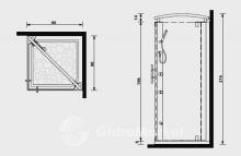 Фото товара Душевой уголок Gruppo Treesse Stone 90 Midi