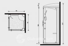 Фото товара Душевая кабина Gruppo Treesse Stone 90 Tria