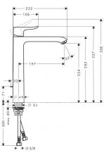 Фото товара Смеситель для раковины Hansgrohe Metris 31082000