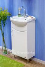 Фото товара Комплект мебели для ванной Sanflor Илона 45 белый глянец