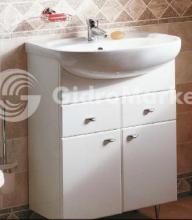 Фото товара Комплект мебели для ванной Акватон Кристалл белая