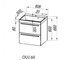 Фото товара Мебель для ванной Kolpa-san Jolie OUJ 60 WH/WH