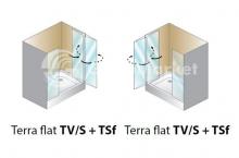 Фото товара Душевая дверь Kolpa-san Terra flat TV/S 80