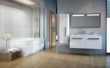 Фото товара Комплект мебели для ванной SDU 1200 Chrome белая/белая