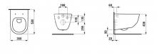 Фото товара Подвесные унитазы Laufen Pro Rimless 8.2096.6