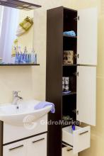 Фото товара Комплект мебели для ванной Sanflor Марсель 55 венге/белый