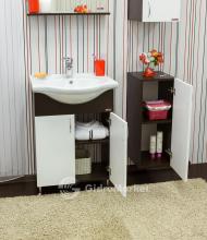 Фото товара Комплект мебели для ванной Sanflor Мокко 60 венге/белый