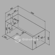 Фото товара Акриловая ванна Aquanet Nord 150x70