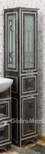 Фото товара Комплект мебели для ванной Sanflor Адель 82 венге/патина серебро