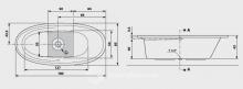Фото товара Акриловая ванна Albatros Design Progress 180 oval