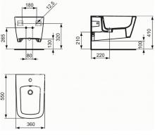 Фото товара Биде подвесное Ideal Standard Simply U J469401