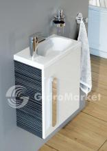 Фото товара Комплект мебели для ванной Ravak SD 400 Chrome оникс/белая