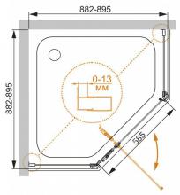 Фото товара Душевой уголок Cezares ECO-O-P-1-90-C-Br