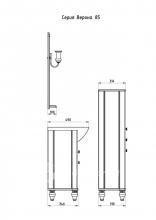 Фото товара Мебель для ванной АСБ Мебель Верона 85