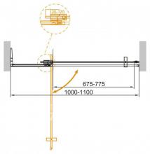 Фото товара Душевая дверь Cezares SLIDER-B-1-100/110-C-Cr