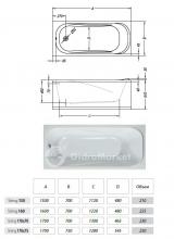 Фото товара Акриловая ванна Kolpa San String 170x70