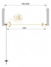 Фото товара Душевая дверь Cezares ECO-B-1-80