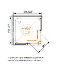 Фото товара Душевой уголок Cezares Pratico A2 100