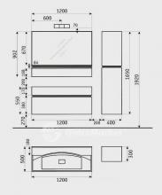Фото товара Мебель для ванной Valente Tagliare 5