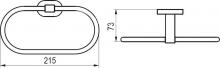 Фото товара Полотенцедержатель (овальный) Ravak Chrome CR 300.00 X07P190