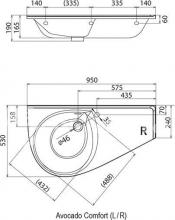 Фото товара Раковина Ravak Avocado Comfort L